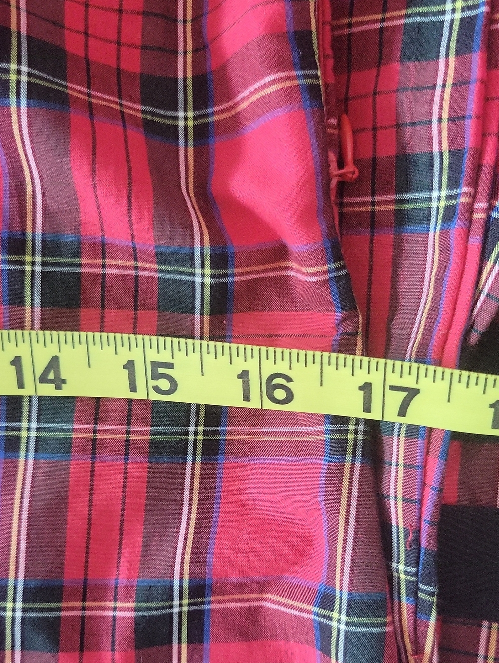 Sail To Sable Red Black Plaid Caftan Dress NWT Size XS - Picture 12 of 16